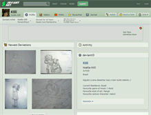 Tablet Screenshot of kiill.deviantart.com