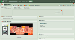 Desktop Screenshot of kuroluver91.deviantart.com