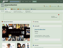 Tablet Screenshot of jonas-brothersrhot.deviantart.com