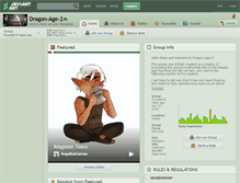 Tablet Screenshot of dragon-age-2.deviantart.com