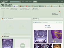Tablet Screenshot of hybrid147.deviantart.com