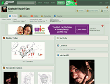 Tablet Screenshot of akatsuki-itachi-san.deviantart.com