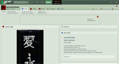 Desktop Screenshot of eccentricblue.deviantart.com