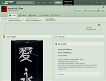 Tablet Screenshot of eccentricblue.deviantart.com