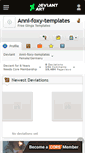 Mobile Screenshot of anni-foxy-templates.deviantart.com