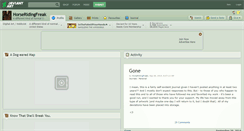 Desktop Screenshot of horseridingfreak.deviantart.com