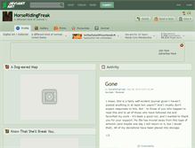 Tablet Screenshot of horseridingfreak.deviantart.com