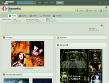 Tablet Screenshot of glassyartist.deviantart.com