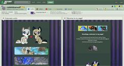 Desktop Screenshot of cutetoboewolf.deviantart.com