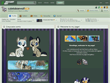 Tablet Screenshot of cutetoboewolf.deviantart.com