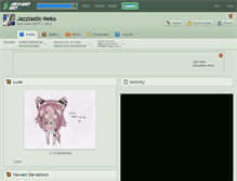 Tablet Screenshot of jazztastic-neko.deviantart.com