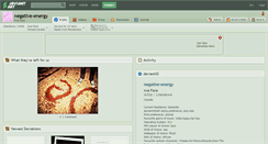 Desktop Screenshot of negative-energy.deviantart.com