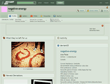 Tablet Screenshot of negative-energy.deviantart.com