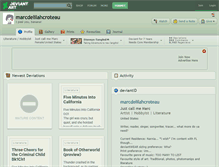 Tablet Screenshot of marcdelilahcroteau.deviantart.com