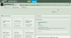 Desktop Screenshot of angelofdeath1234.deviantart.com