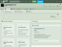 Tablet Screenshot of angelofdeath1234.deviantart.com