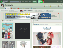 Tablet Screenshot of alannacrystal.deviantart.com