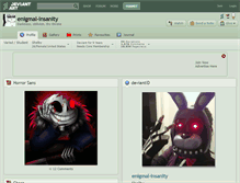 Tablet Screenshot of enigmal-insanity.deviantart.com