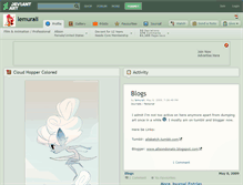 Tablet Screenshot of lemurali.deviantart.com