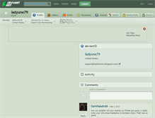 Tablet Screenshot of ladyune79.deviantart.com