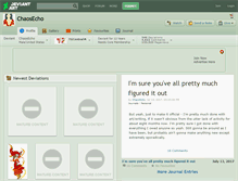 Tablet Screenshot of chaosecho.deviantart.com
