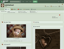 Tablet Screenshot of hobbitatheart.deviantart.com