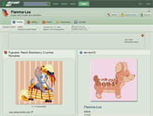 Tablet Screenshot of flamma-lea.deviantart.com