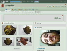 Tablet Screenshot of le-mage-bleu.deviantart.com