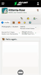 Mobile Screenshot of kittenia-rose.deviantart.com