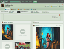 Tablet Screenshot of deathfeniks.deviantart.com