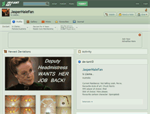 Tablet Screenshot of jasperhalefan.deviantart.com