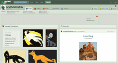 Desktop Screenshot of lunathetalkingtree.deviantart.com