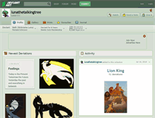 Tablet Screenshot of lunathetalkingtree.deviantart.com