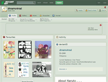 Tablet Screenshot of dreams4real.deviantart.com