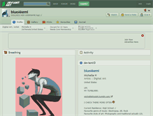 Tablet Screenshot of blueakemi.deviantart.com