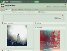 Tablet Screenshot of immortal-mynx.deviantart.com