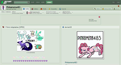 Desktop Screenshot of pinkamena483.deviantart.com