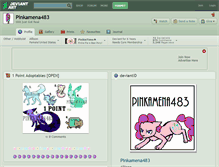 Tablet Screenshot of pinkamena483.deviantart.com