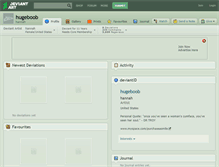 Tablet Screenshot of hugeboob.deviantart.com