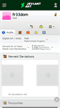 Mobile Screenshot of fr33dom.deviantart.com
