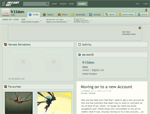 Tablet Screenshot of fr33dom.deviantart.com
