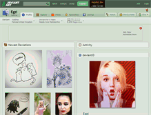 Tablet Screenshot of egzi.deviantart.com