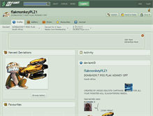 Tablet Screenshot of flakmonkeyplz1.deviantart.com