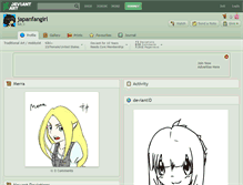 Tablet Screenshot of japanfangirl.deviantart.com