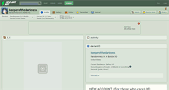 Desktop Screenshot of keeperofthedarkness.deviantart.com