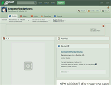 Tablet Screenshot of keeperofthedarkness.deviantart.com