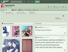 Tablet Screenshot of hyperhoshiko.deviantart.com