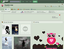 Tablet Screenshot of fraulein-rose.deviantart.com