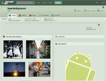 Tablet Screenshot of beardedspoooon.deviantart.com