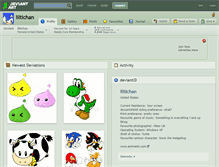 Tablet Screenshot of liltichan.deviantart.com